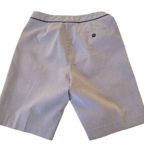 EP Pro Womens Navy and White Striped Golf Bermuda Shorts Size 4 - Picture 2 of 10